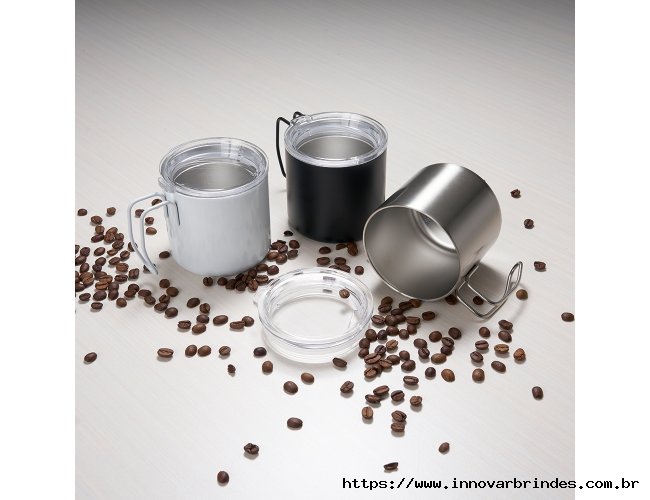 Caneca Inox Parede Dupla 350 ml