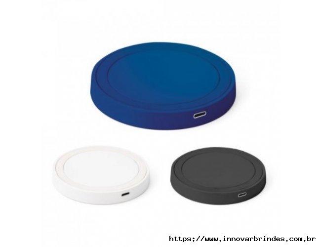 Carregador wireless rpido em ABS e silicone