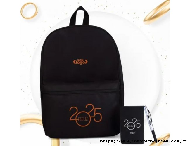 Conj. Mochila, Bloco E Caneta - 3 Ps